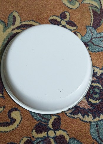 vintage, emaye büyük tabak - Görsel 6