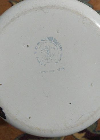 Çiçek Desenli Beyaz Emaye Kase - Görsel 4