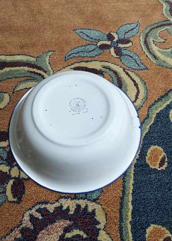 vintage, Avrupa emaye tabak - Görsel 4