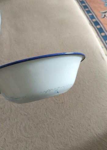 vintage, Avrupa emaye tabak - Görsel 5