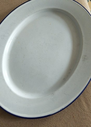 vintage, Avrupa emaye tepsi - Görsel 2