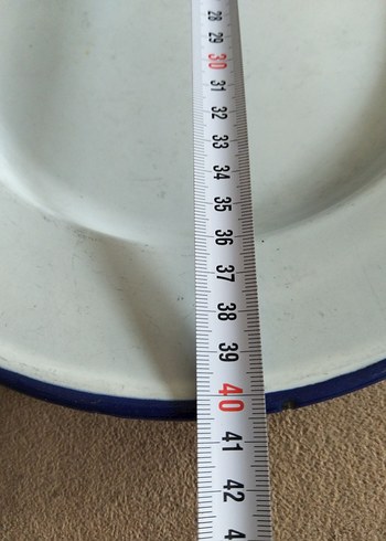 vintage, Avrupa emaye tepsi - Görsel 4