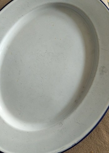 vintage, Avrupa emaye tepsi - Görsel 3