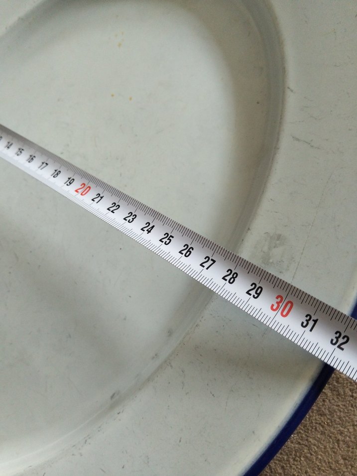 vintage, Avrupa emaye tepsi - Görsel 5