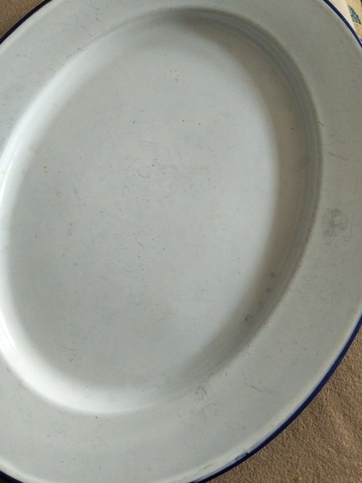 vintage, Avrupa emaye tepsi - Görsel 3