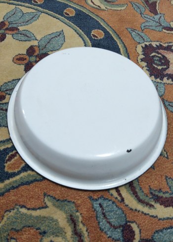 Beyaz Emaye Derin Tabak - Görsel 7