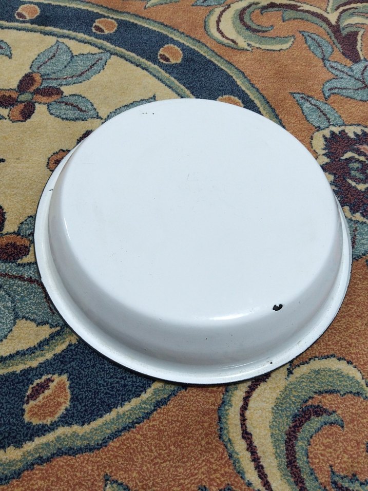 Beyaz Emaye Derin Tabak - Görsel 3