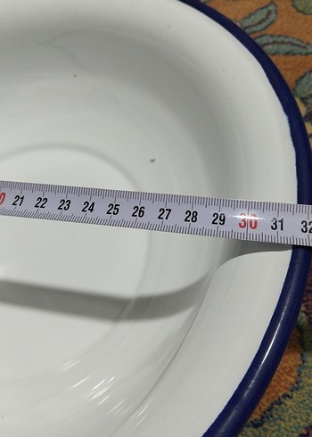 Eski emaye, büyük hamur leğeni - Görsel 5