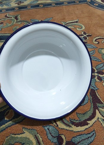 Eski emaye, büyük hamur leğeni - Görsel 2