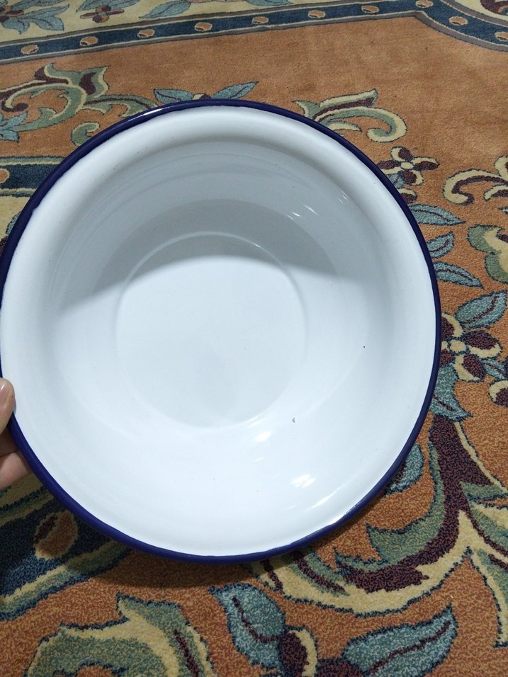 Eski emaye, büyük hamur leğeni - Görsel 2