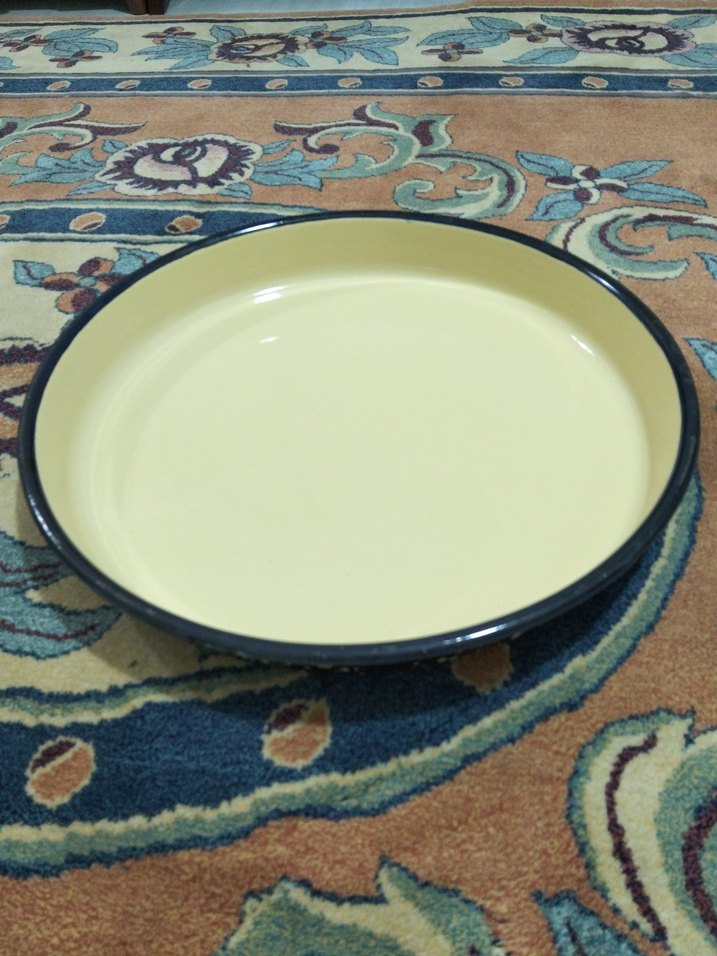 Bej Renkli Yuvarlak Tepsi - Görsel 2