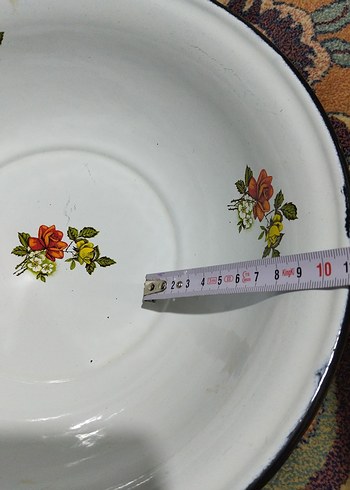 Eski emaye, hamur leğeni - Görsel 8