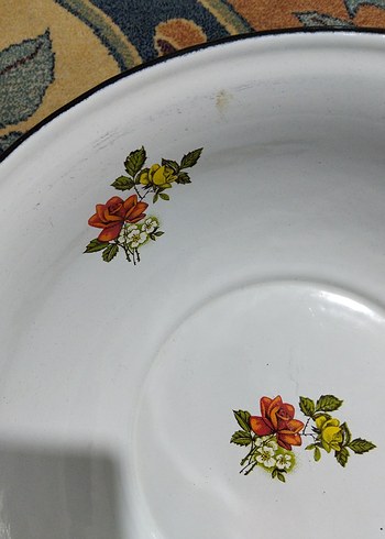 Eski emaye, hamur leğeni - Görsel 5