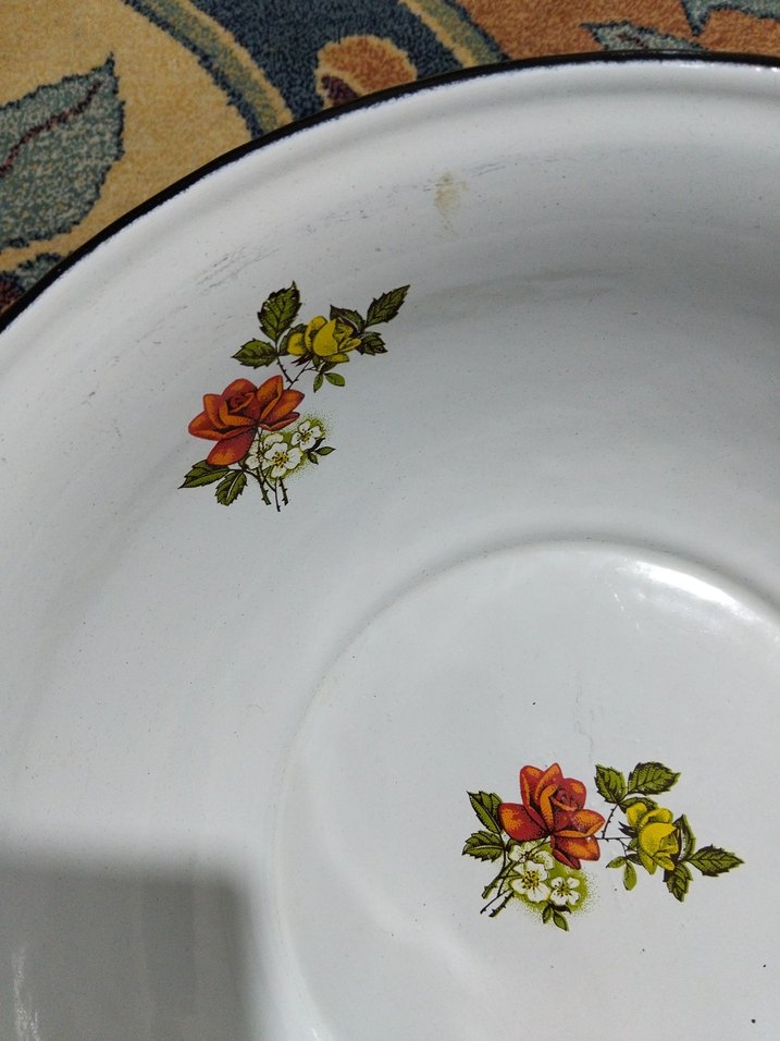 Eski emaye, hamur leğeni - Görsel 5