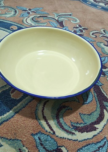 Mavi Kenarlı Renkli Yemek Kabı - Görsel 3