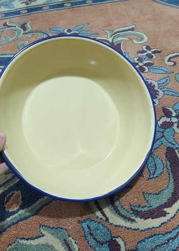 Mavi Kenarlı Renkli Yemek Kabı - Görsel 4