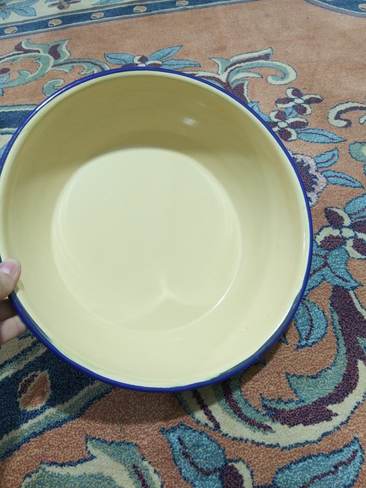 Mavi Kenarlı Renkli Yemek Kabı - Görsel 4