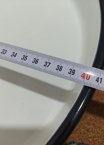 Eski emaye, derin büyük tepsi - Görsel 6