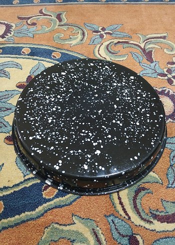 Eski emaye, derin büyük tepsi - Görsel 5