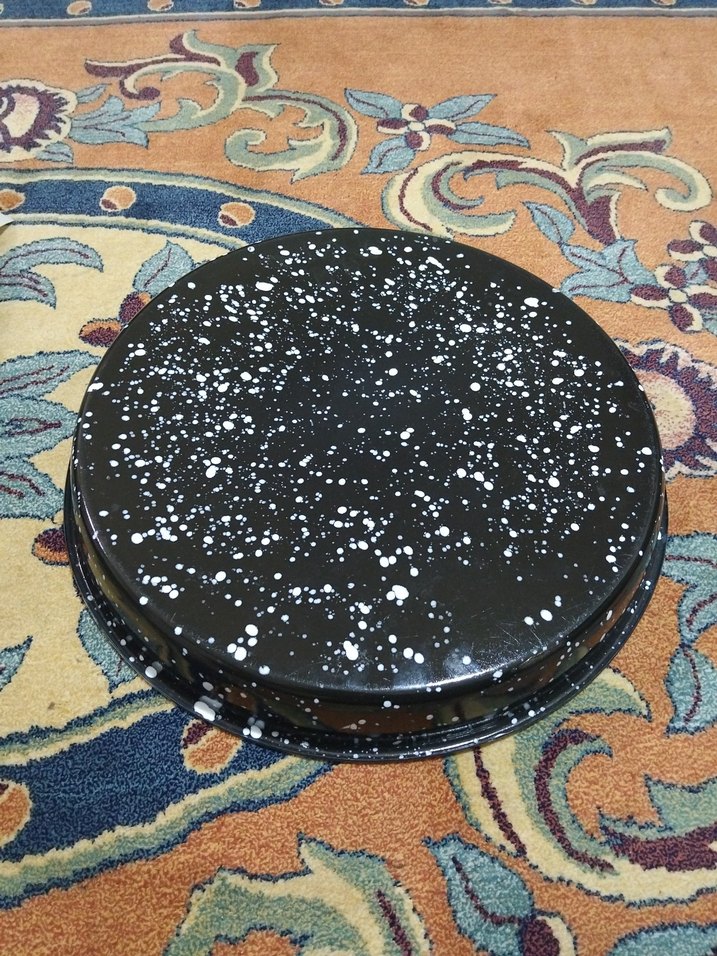 Eski emaye, derin büyük tepsi - Görsel 5