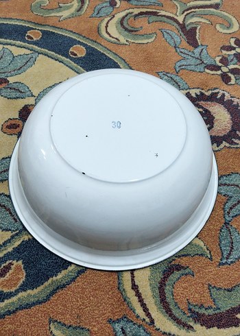 Eski emaye, hamur leğeni - Görsel 4