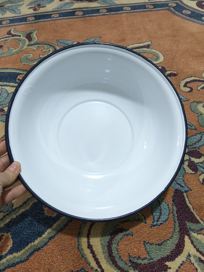 Eski emaye, hamur leğeni - Görsel 3