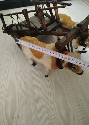 Ahşap, İnekli Oyuncak Kağnı - Görsel 7