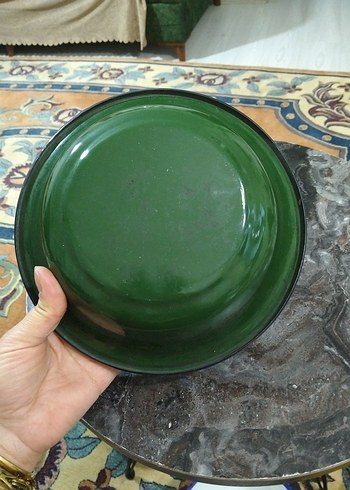 Beyaz Çiçek Desenli Tabak - Görsel 3