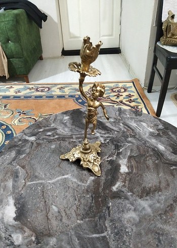 Eski, pirinç şamdan - Görsel 2