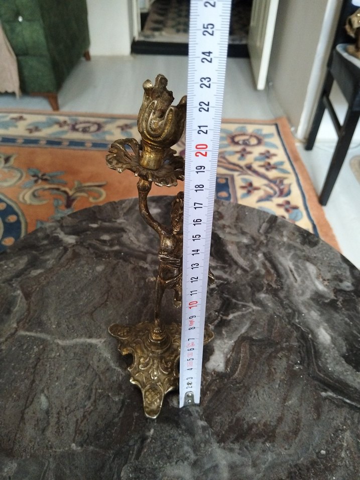 Eski, pirinç şamdan - Görsel 3