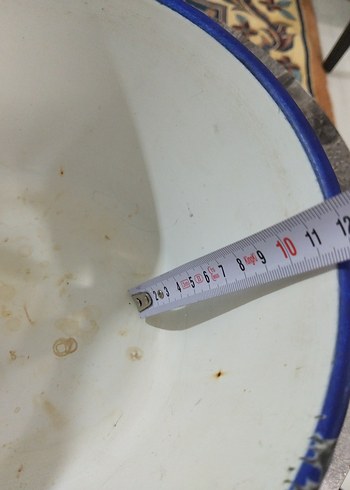 Çiçek Desenli Renkli Emaye Kase - Görsel 8