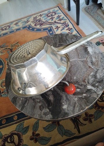 Eski,Fransız Metal Mutfak Süzgeci - Görsel 4