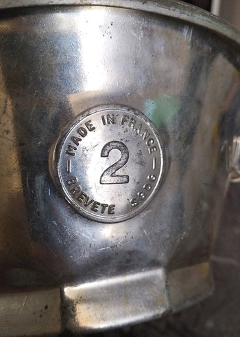 Eski,Fransız Metal Mutfak Süzgeci - Görsel 3