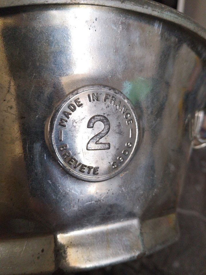 Eski,Fransız Metal Mutfak Süzgeci - Görsel 3