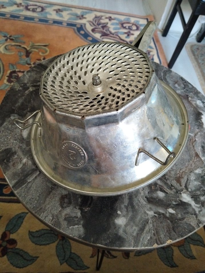 Eski,Fransız Metal Mutfak Süzgeci - Görsel 5