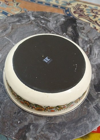 Eski, emaye tabak - Görsel 8