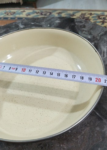 Eski, emaye tabak - Görsel 6