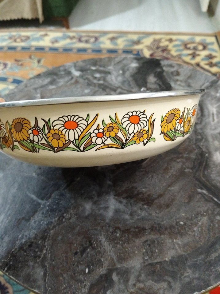 Eski, emaye tabak - Görsel 2