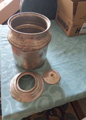 Beden eski, bakır berber semaveri