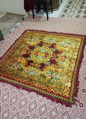 Diğer Eski, kadife ipek dokuma örtü