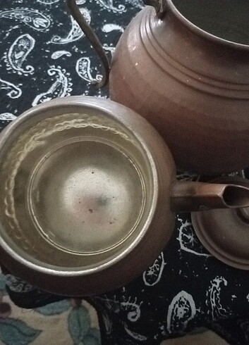  Beden Eski, dövme bakır, çaydanlık