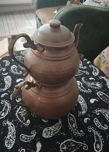  Beden kahverengi Renk Eski, dövme bakır, çaydanlık