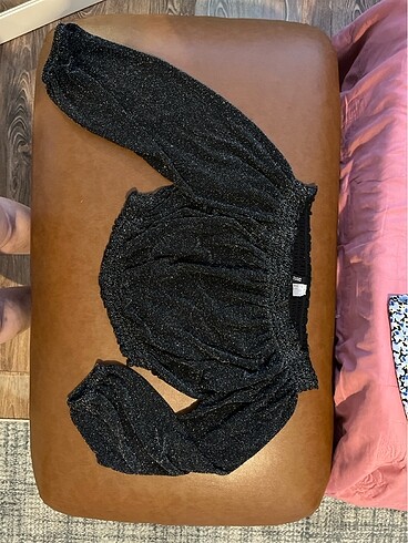 H&M Simli crop bluz