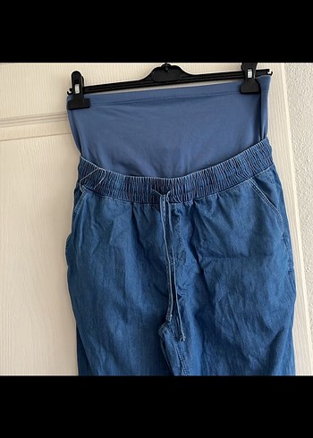 LC Waikiki Lacivert Beli Bağlamalı Hamile Kot Pantolon