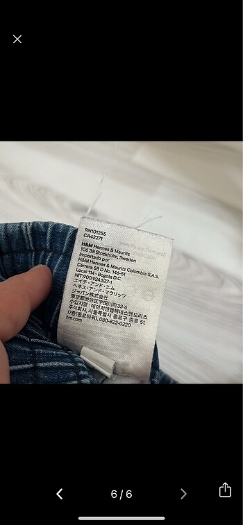 5 Yaş Beden mavi Renk H&M erkek çocuk pantalon