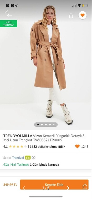 Trendyolmilla trençkot