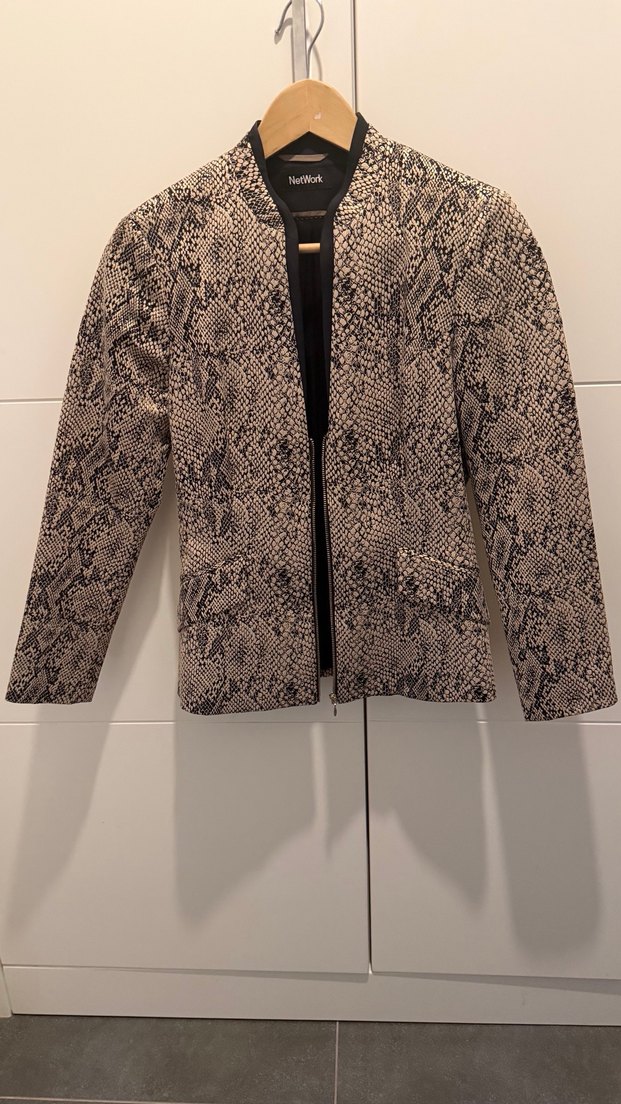 Network piton desen ceket pantolon takım - Görsel 2