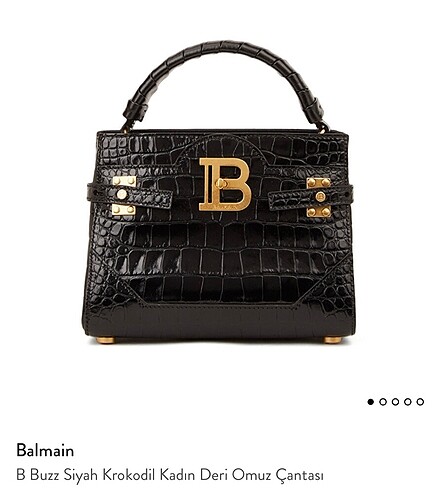 Balmain Balmain krokodil deri çanta