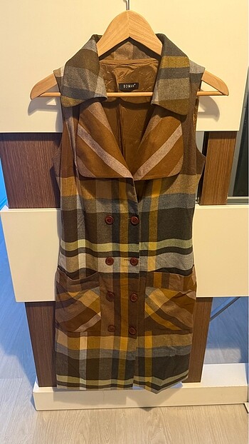 Roman Marka Burberry Desen Yun Elbise