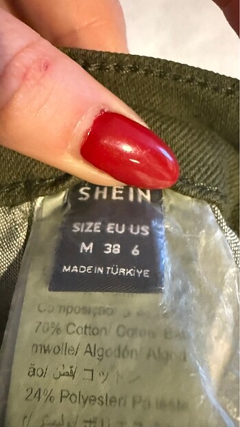 38 Beden Haki Likralı Skinny Jean
